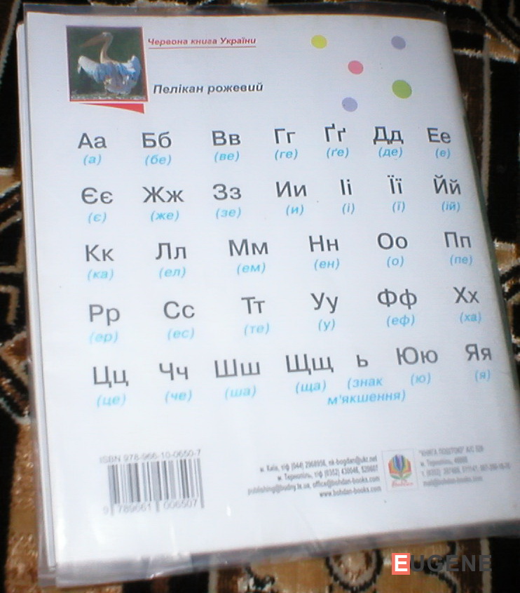 Женя Мальований, 7 років. Алфавіт. 2012